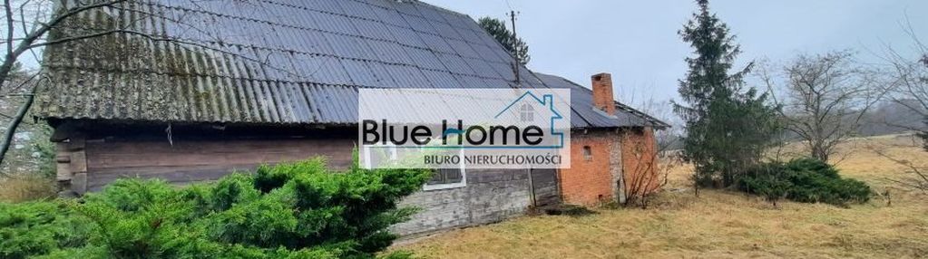 Działka + budynek z bali