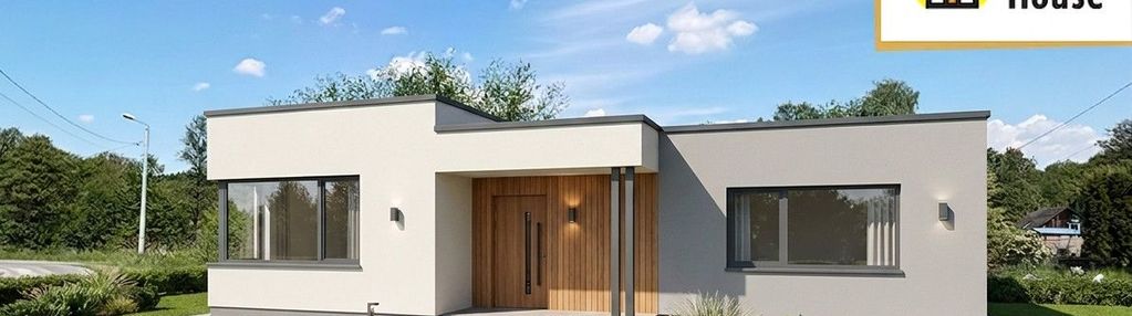 Nowoczesny dom w stanie surowym zamkniętym – 86 m²