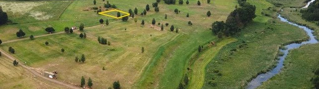 Działka na mazurach z mediami.