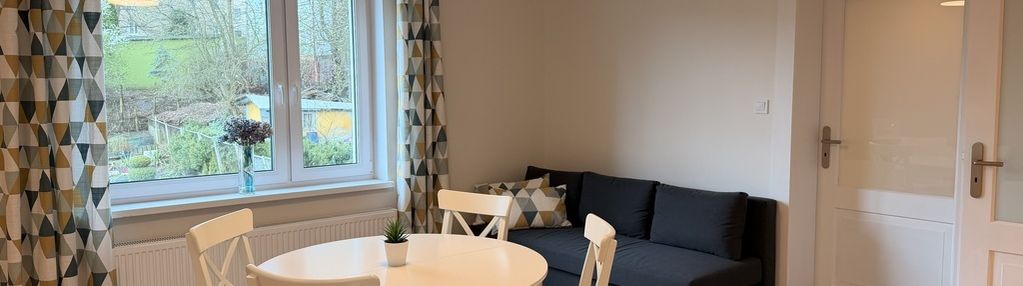 Apartament w kameralnej okolicy.