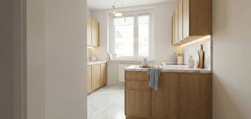 Przestronne dwu pokojowe mieszkanie.