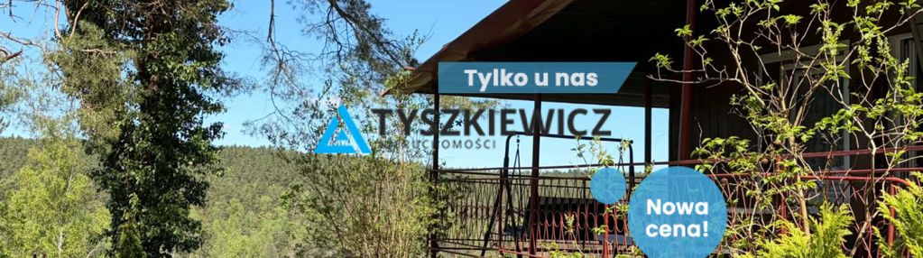 Domek w gołubiu z widokiem na jezioro dąbrowskie
