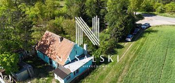 Działka 827 m2 z domem do rem myślęcinek hipiczna