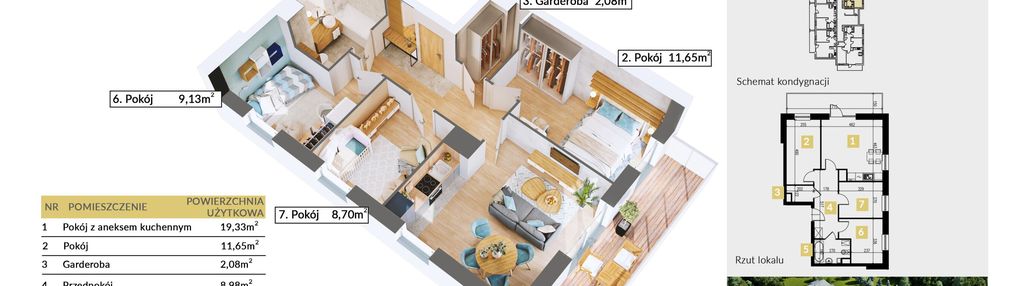 4-pokojowe mieszkanie z balkonem – osiedle aleja bohaterów