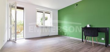 34,32 m2  - 2 ogródki , duża piwnica