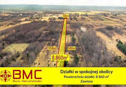Działki w spokojnej okolicy w miejscowości zawisna