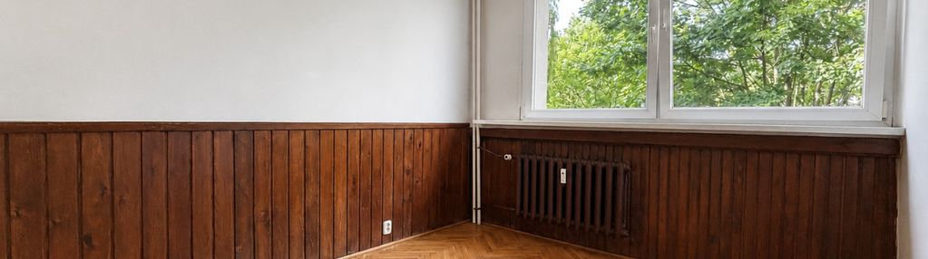 Rozkładowe m3 z zielenią,parkiem i stawem za oknem