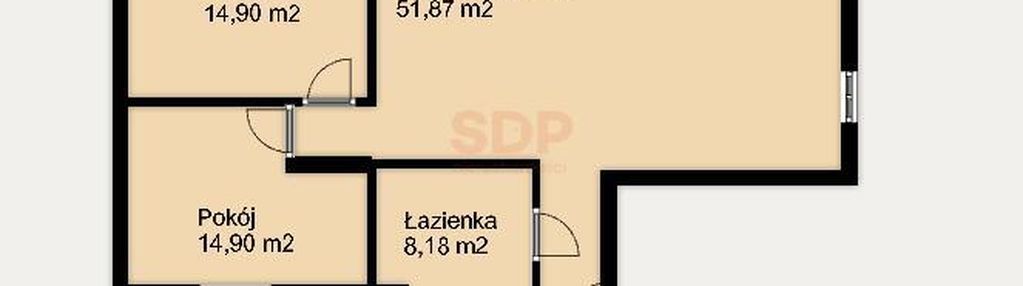 Przestronny 3 pokojowy apartament w śródmieściu