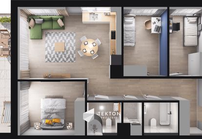 Słońce i las za oknem | południowy zachód | widok!