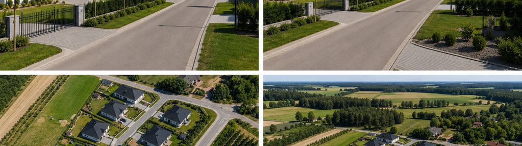 Działka wśród zieleni