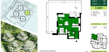 Ul. dębicka 2 pokoje 46,84 m2 + ogród 72m2 !