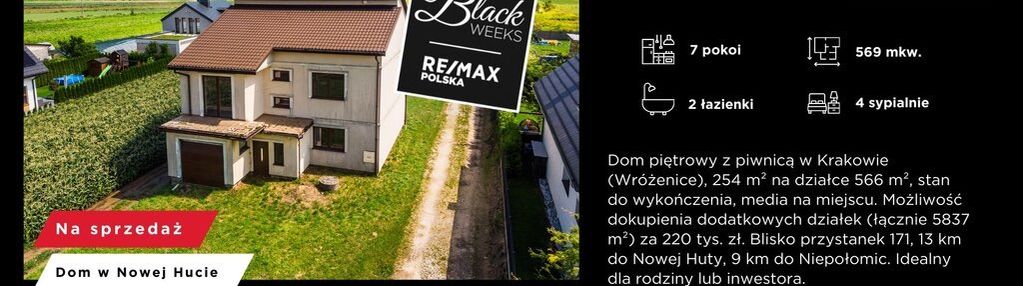 Dom z dużą działką