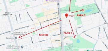 Stary mokotów, 3 pokoje, duża loggia, ciche, park