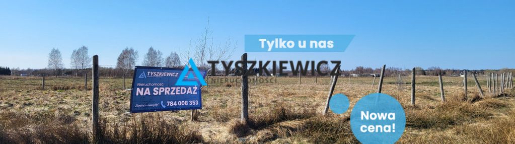 Zielone działki w nadmorskiej miejscowości