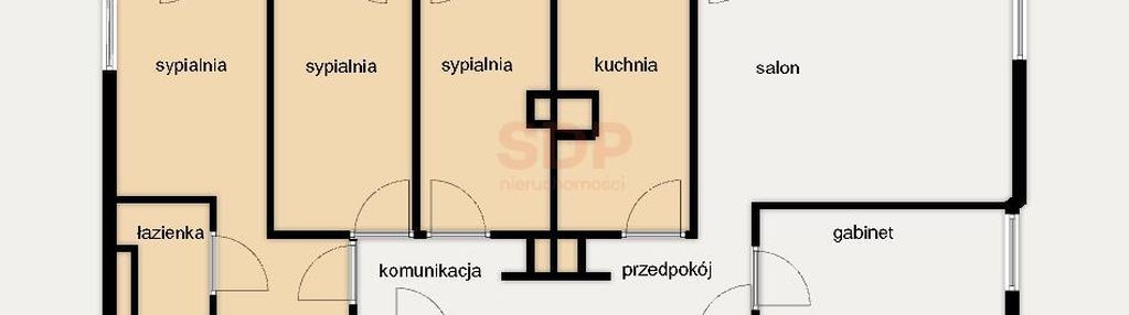 5 pokoje z widokiem na rzekę. 2 łazienki.