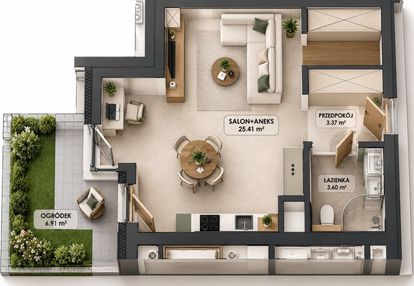 Idealne na start lub pod wynajem | 32,38 m²