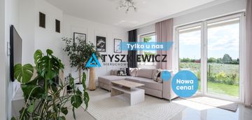 Gotowy do zamieszkania dom typu szereg z ogródkiem