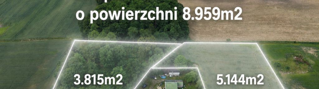Okazja inwestycyjna! 2 działki łącznie 8959 m²