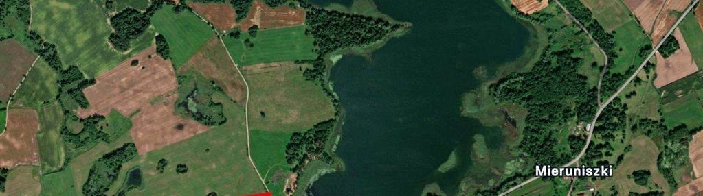 Działka rekreacyjna nad jeziorem mieruniszki