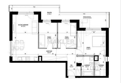 Luksusowy apartament 89 m² nad balatonem