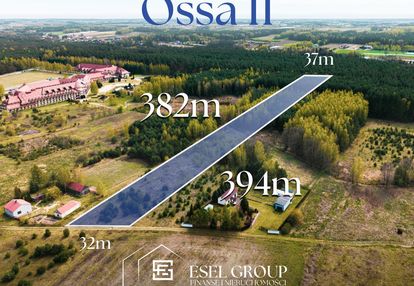 Działka budowlana 1,40 ha ossa k/ rawy maz