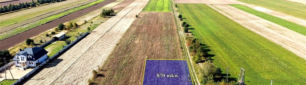 Miedźno- kształtna działka budowlana