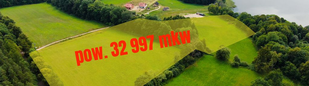 Działka 3,3 ha z własną linią brzegową j. narie