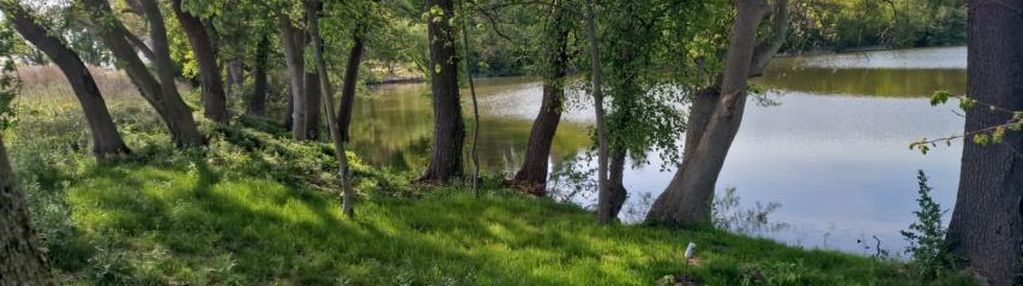 Działka z linią brzegową jeziora osiedle zamknięte