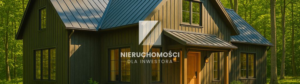 Działka budowlana otoczona lasem w pobliżu jeziora