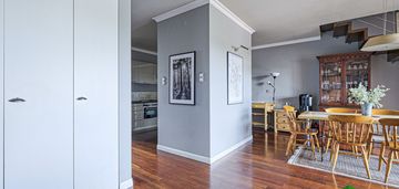 Dwupoziomowy apartament przy fort bema z tarasem