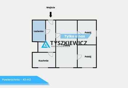 Mieszkanie 3 pokojowe, blisko zamku w malborku