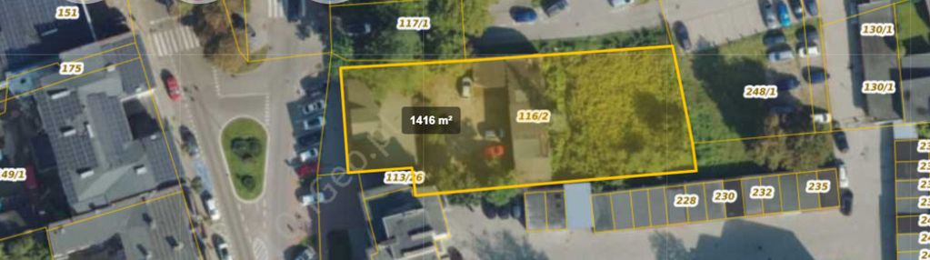 Działka  1 mn, mw,u  . w centrum kartuz  2/3 udz.