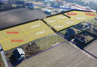 Działki budowlane, dojazd drogą asfaltową