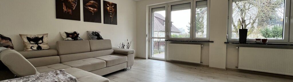 Dom bliźniak z ogrodem na os. piaski