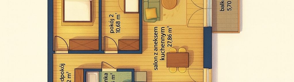 ⭐ ostatnie takie 3 pokoje odbiór marzec salon 28m ⭐