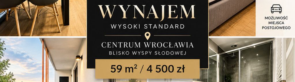 Wynajem/wysoki standard/blisko wyspy słodowej