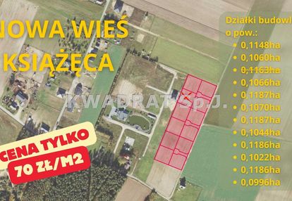 Działka bodowlana o pow. 1022m2 nowa wieś książęca