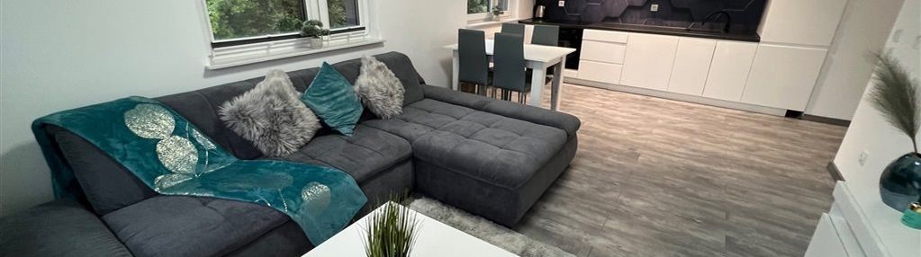 Nowe umeblowane 3 pokojowe + garaż + ogródek