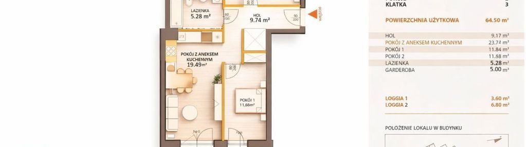 ✨️nowe mieszkanie z sypialnią typu master + loggia