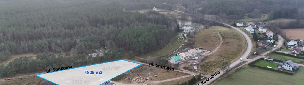 Działka budowlana 4829 m²  – domatówko, gm. puck