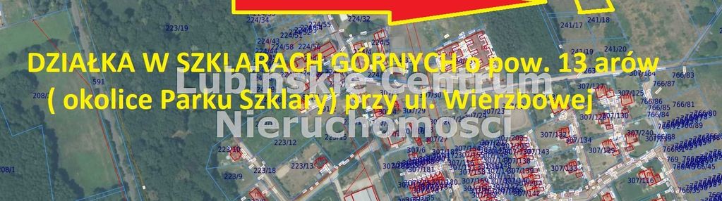 Działka w szklarach górnych / lubin