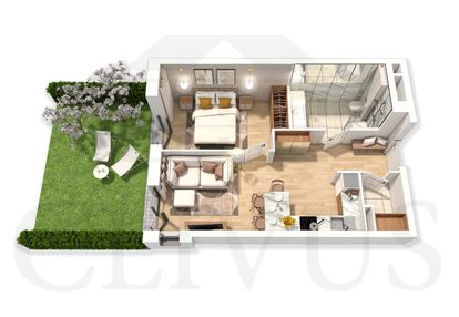 ❤️ piękne mieszkanie z 44m ogródkiem od zachodu !