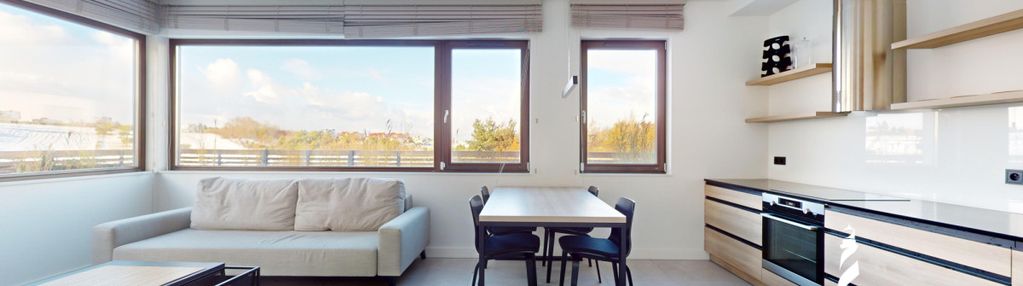 Dwupoziomowy apartament z ogrodem w mechelinkach