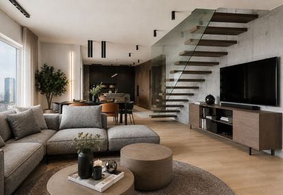 Penthouse w sercu katowic|dwa poziomy nad miastem