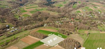 Duża działka w zielonej widokowej okolicy