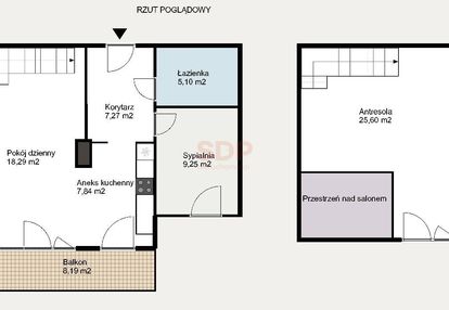 3 pok. i antresola i balkon i komórka