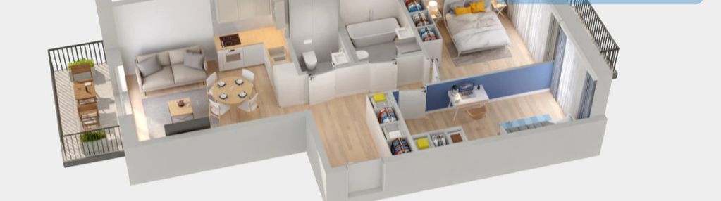 ⭐2x balkon | wkd | promocja garaż⭐