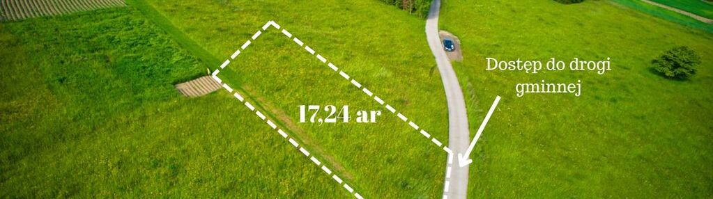 Działka budowlana z widokiem na beskid niski,
