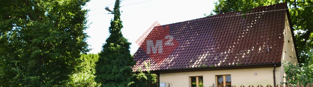 Dom z dużym ogrodem, oczkiem wodnym i budynkami gospodarczymi – łaniewo
