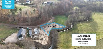 Zaciszna działka budowlana kaszuby • 1021 m²